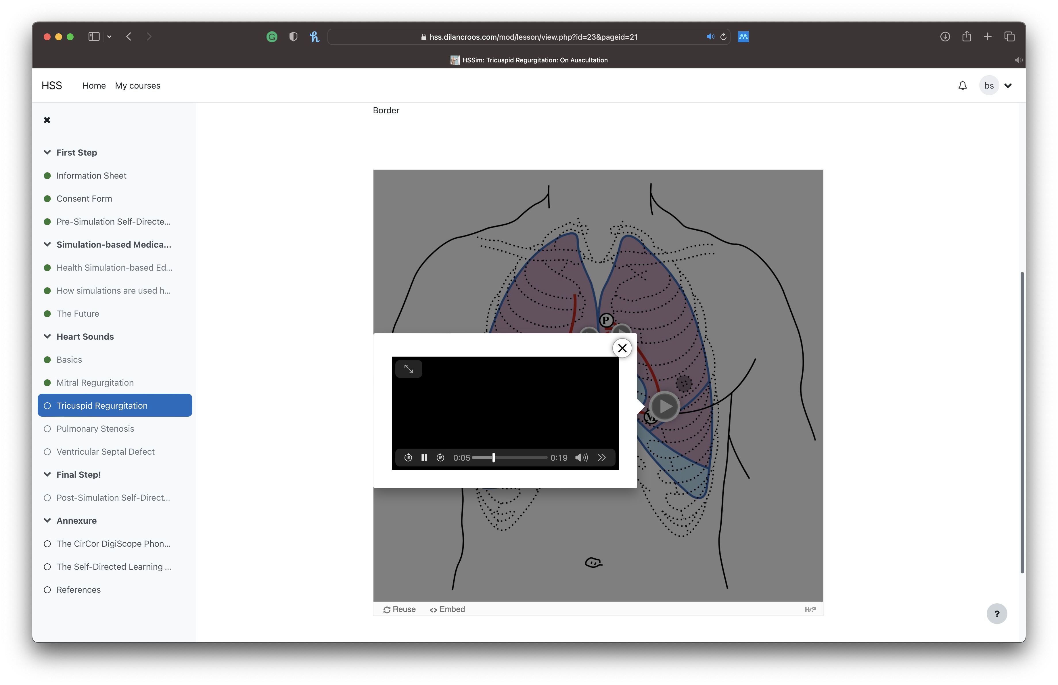 Heart Sound Simulator desktop screen two
